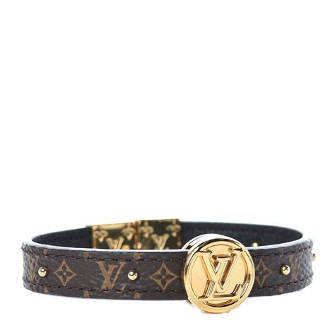 LOUIS VUITTON Monogram LV Crown Reversible Bracelet 17